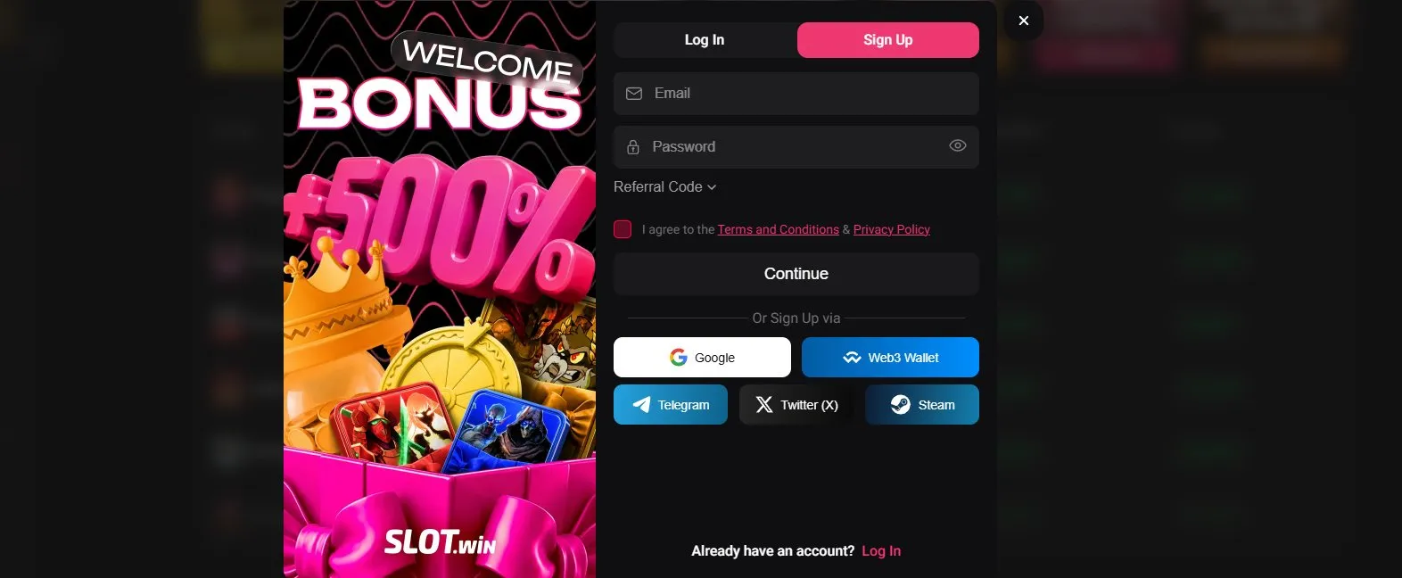Slotwin bonuses